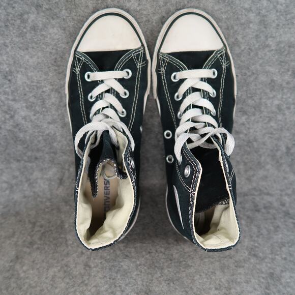 Converse Shoes Youth 3 High Top Sneakers Casual Kids Chuck Taylor All Star Black - Picture 6 of 13